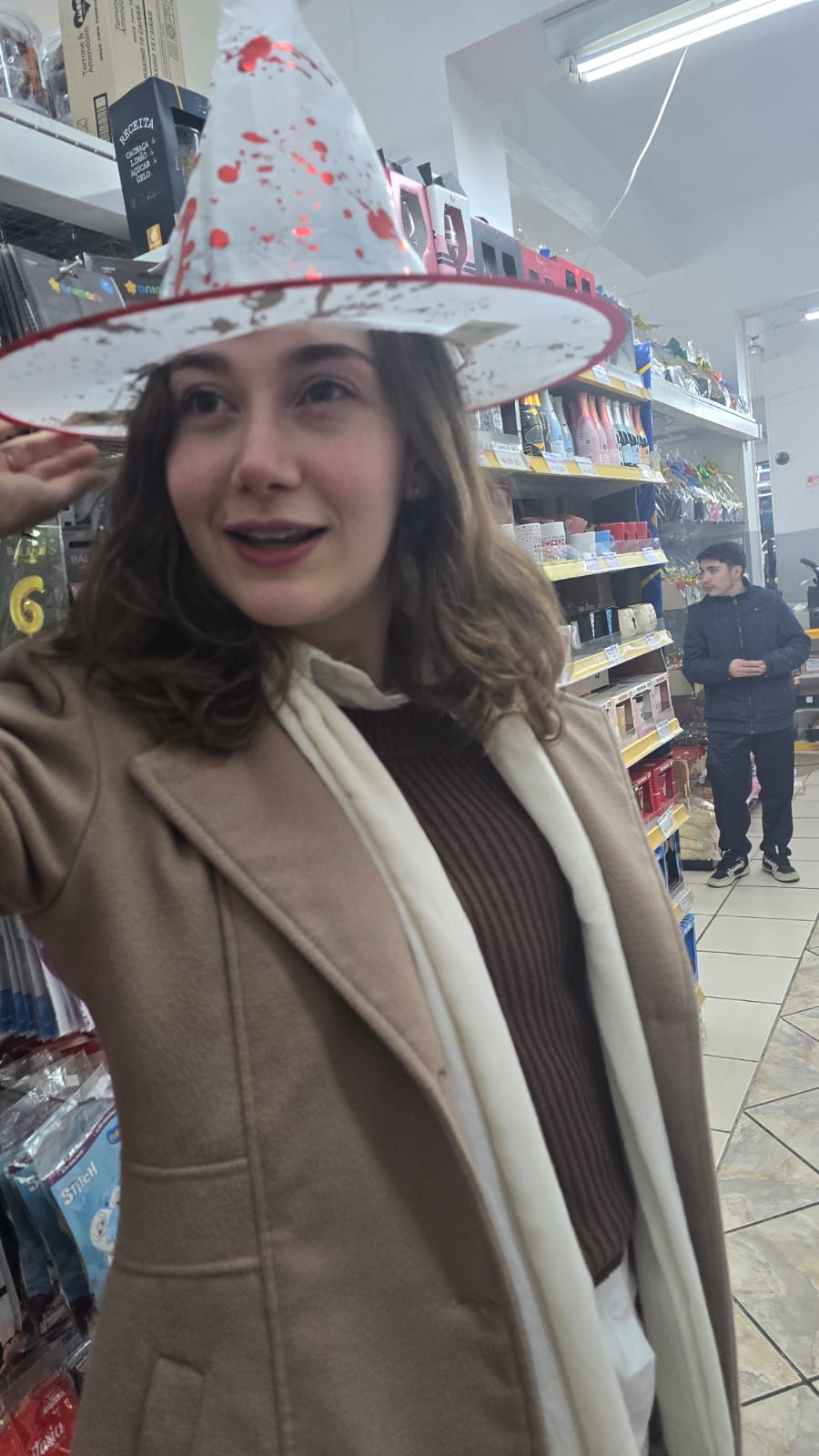 Fomos comprar docinhos juntos 🍭