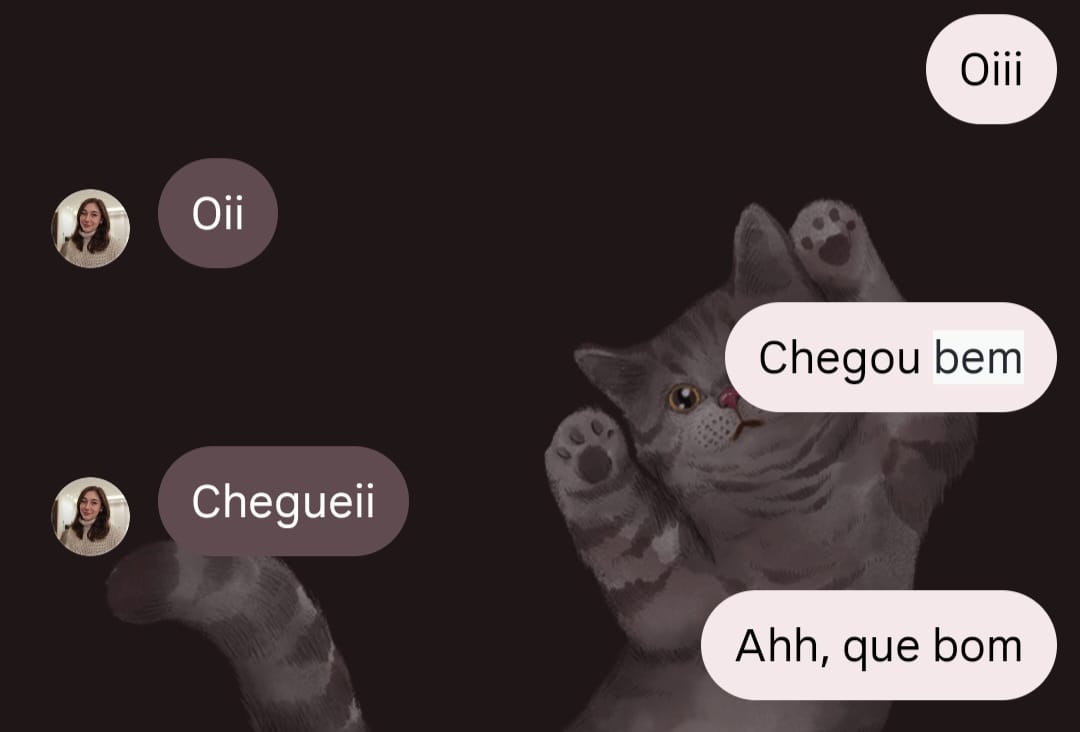 Nossas primeiras mensagens 💬